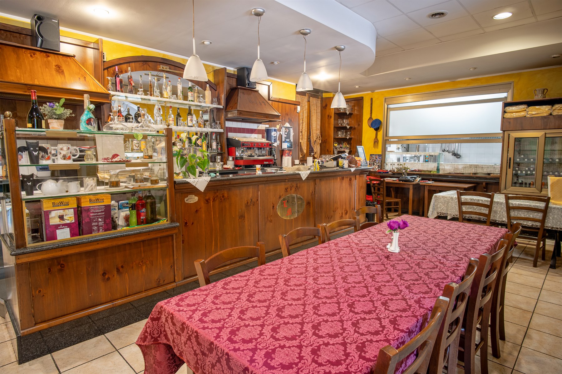 Sala interna di un ristorante